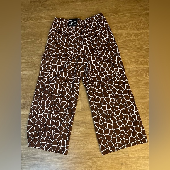 INC International Concepts Printed Linen Blend Women's Pants, Wide Legs Pants - Picture 8 of 9